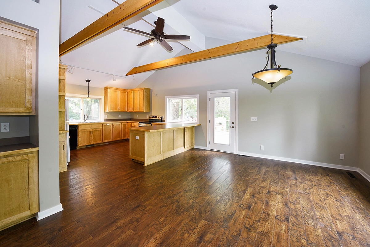 Open-concept great room transformation in Ham Lake MN (After)
